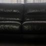 Dark brown 3 seater leather sofa Image 2