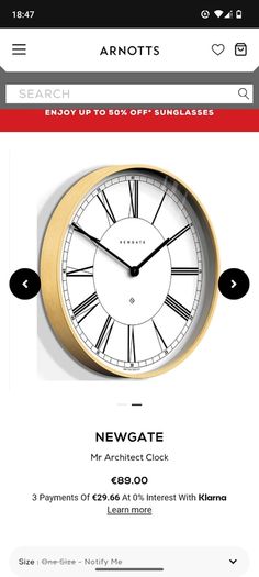 newgate wall clock