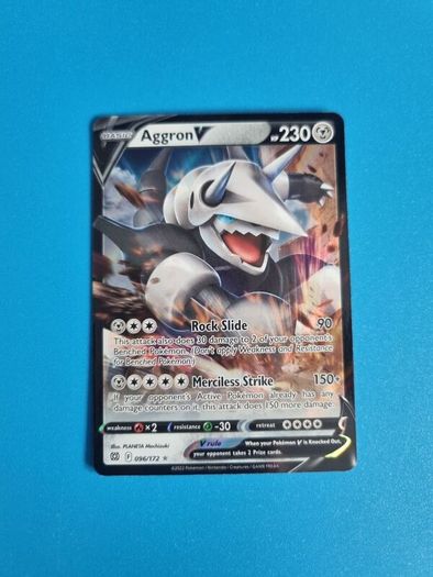 Aggron V (096/172) Pokemon Card from Brilliant Stars