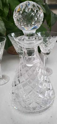 Waterford Crytal Decanter and 3 Matching Glasses