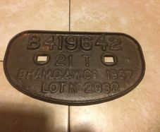 railway carriage Wagon plate free postage