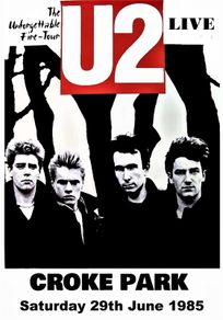 U2 Vintage Concert Poster Croke Park Dublin 1985
