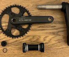 Shimano Cues FC-U6000-1 Crankset with BB-UR400 Bottom Bracket