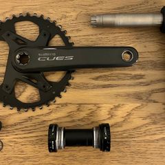 Shimano Cues FC-U6000-1 Crankset with BB-UR400 Bottom Bracket