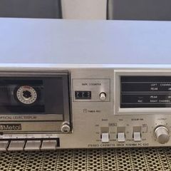From 1980 Toshiba PC-E50 cassette deck, working good, Made in Japan.