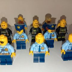Lego Minecraft Mini Figures Lego city Police Fireman Transport workers etc