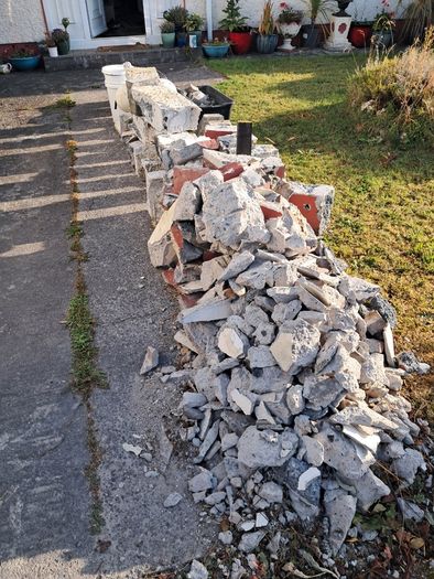 Rubble and brick