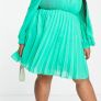 Pleated mini dress Image 3