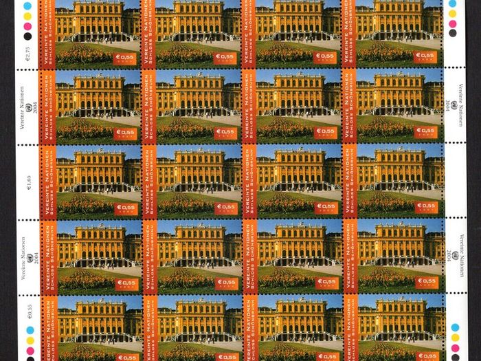 2004 United Nations Vienna Austria UNESCO World Heritage - Austria Commemorative Stamps Sheet Mint Never Hinged (MNH)