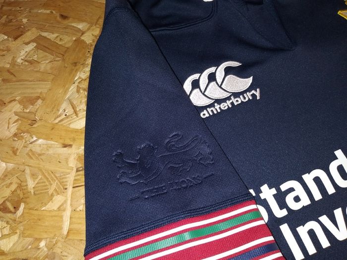 British and Irish Lions Rugby Jersey Shirt Canterbury (S) Britain Ireland Scotland Wales England Eire Irish Navy Blue Small