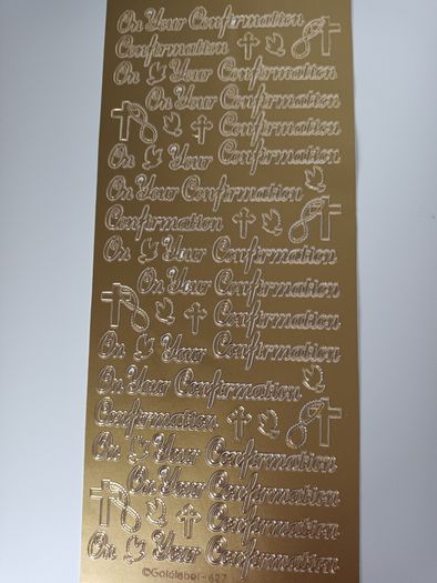 Craft Stickers - Confirmation