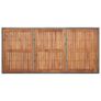 Garden Table Grey 200x150x74 cm Poly Rattan and Acacia Wood Image 4