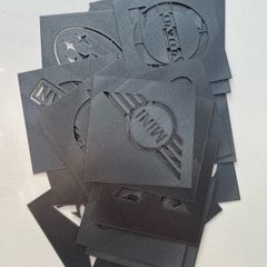Stencil car matts