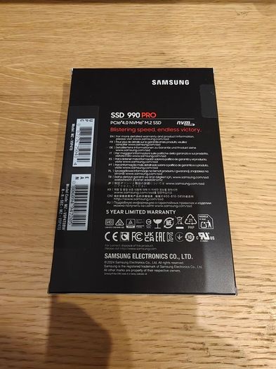 4TB Samsung 990 Pro Nvme Ssd M.2