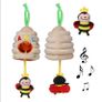 Honey Plush Pull String Musical Baby Hanging Animal Toy Image 3