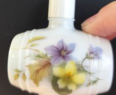 Devon Milk Glass Vintage FULL Perfume Scent Bottle