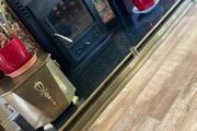 Antique solid brass fire surround