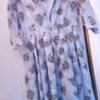 Early 1950s Vintage Dress Sheer Print Image 2