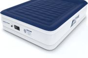 Luxury King Size Double Queen Air Bed - Elevated Inflatable Air Mattress, Electric Built-in Pump, Raised Pillow &amp; Structured I-Beam Technology, Height 56cm