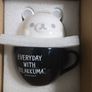 Rilakkuma coffee cup with lid - San x - everyday with rilakumma range - Claw prize Image 2