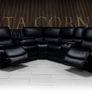 Rita Manual Corner Leather Recliner Sofa Image 8