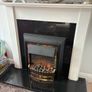 Fireplace with electric inset. Image 2