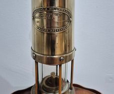 Vintage E. Thomas & Williams Brass Cambrian Miner's Safety Lamp