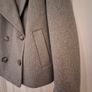 Grey Oversized Double Breasted Coat - Size S Image 2