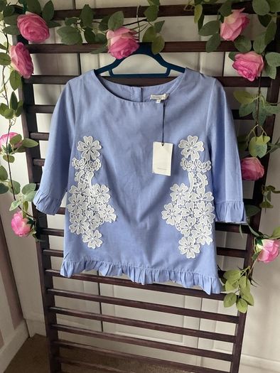 top short sleeve  Lenny b short sleeve T1 button back top
