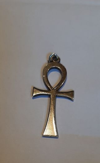 silver large cross with stamp