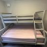 EZ living Lara Grey triple bunk bed with mattress Image 3