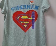 New superman Adult tee shirt tag attached