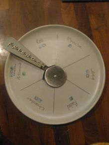 Warner Bros FRIENDS pizza plate and cutter