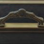 Vintage: Hammered Brass Wood Divided Magazine Rack With Mother & Children Kitchen Scene Image 8