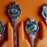 Vintage - Set Of Six Silver Plated Souvenir Spoons In Case Perth WA Image 7