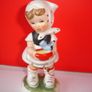 Three  Vintage  Goebel-Hummel Style Girl Figurines 1900s Image 4