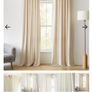 West Elm Brass Grey Velvet Black Out Curtains (Pair) Image 5
