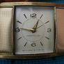 Vintage Westclox 1940s - 1950s Black and Gold Tone Travel Alarm Clock - Works Image 10