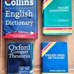 Four English Irish Dictionaries and Thesaurus