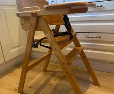 wooden high chair