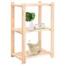 3-Tier Storage Racks 3 pcs 60x38x90 cm Solid Pinewood 150 kg Image 2