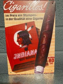 Cigarillos Tin Metal sign