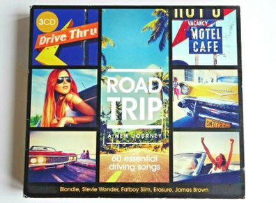 Road Trip. A New Journey. 60 Driving Songs. 3 CD Set. Free Postage!