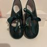 Forest Green Girls Leather Shoes Image 8
