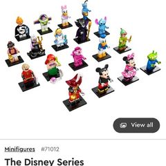 Lego Disney Series 1 Minifigures - Complete Set Of 18 Minifigures (71012)