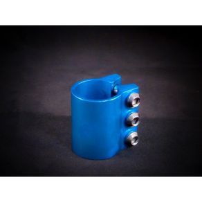 Damaged 3 Bolt Clamp Anodised Blue