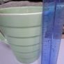 1950s green ribbed jug Image 5