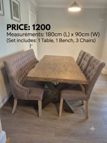 Table and chairs