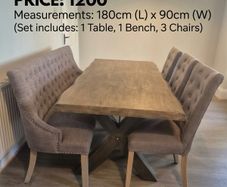 Table and chairs