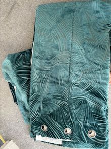 Teal next curtains